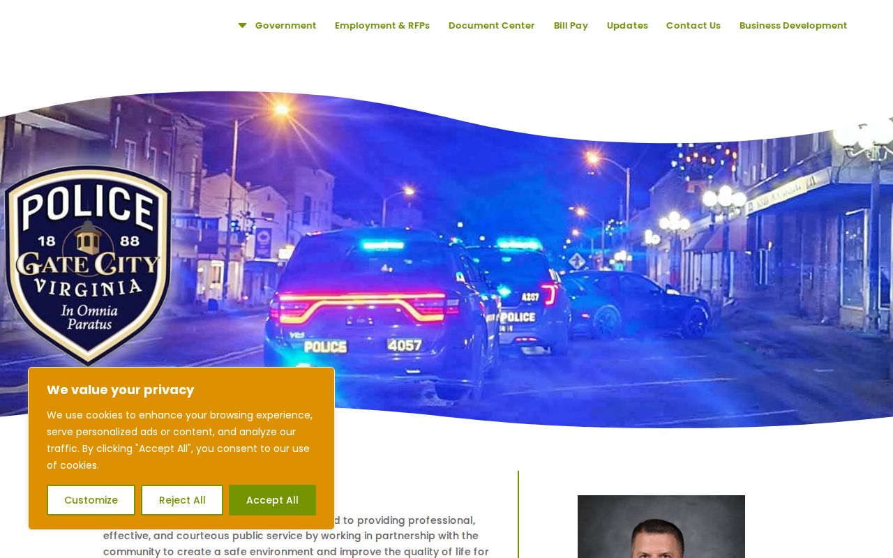 Weber City criminal records and separate town police channels