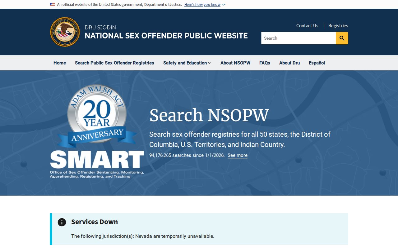 Scott County sex offender lookup with the national NSOPW search